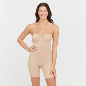 Women's RED HOT by SPANX® Convertible Cupped Mid-Thigh Bodysuit 10173R NWT